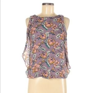 Xhilaration Floral Sleeveless Blouse